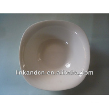 Haonai ceramic square round white plain bowls hot sales